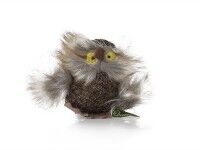 cat toy mouse in shape of a fluffy owl