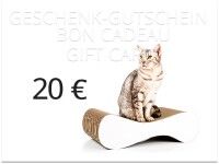 Vorschau: cat-on Geschenkgutschein im Wert von 20,00 € | Katzengeschenke