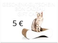 Vorschau: cat-on Geschenkgutschein 5,00 € | Gutscheine für Katzen verschenken
