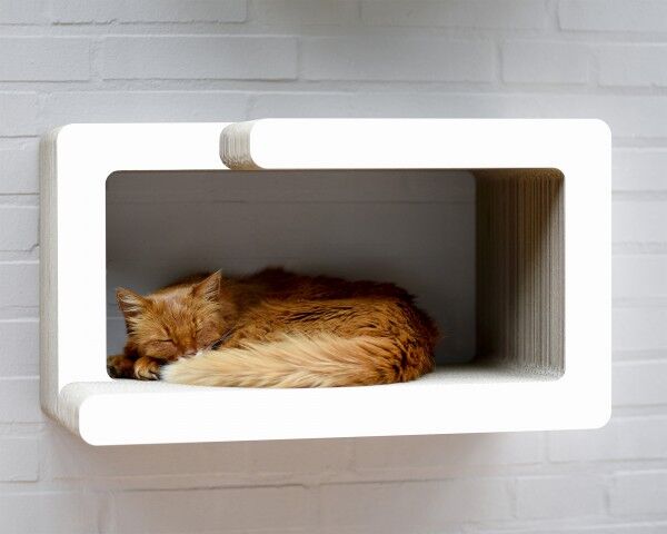 KIO HIDARI cat shelf white