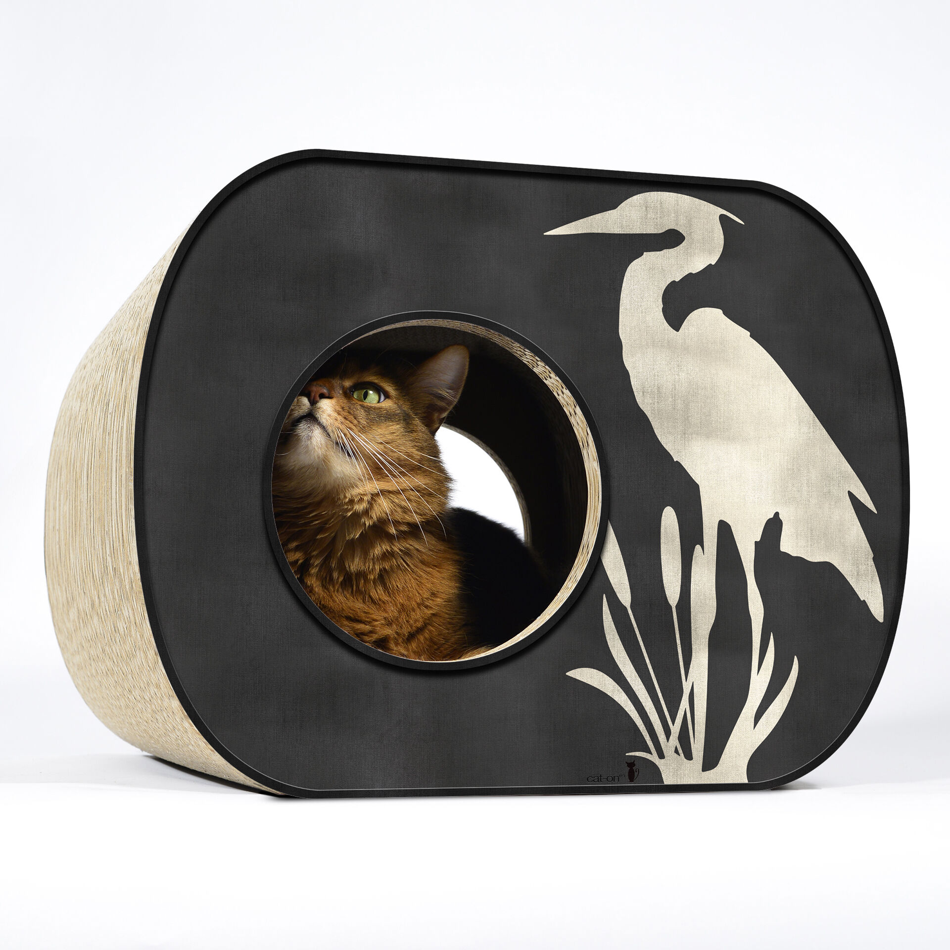 cat-on Kratzmöbel & Katzenmöbel aus Wellpappe - Design Kratzmoebel Brochhaus Kratzwuerfel Mit Katze 012