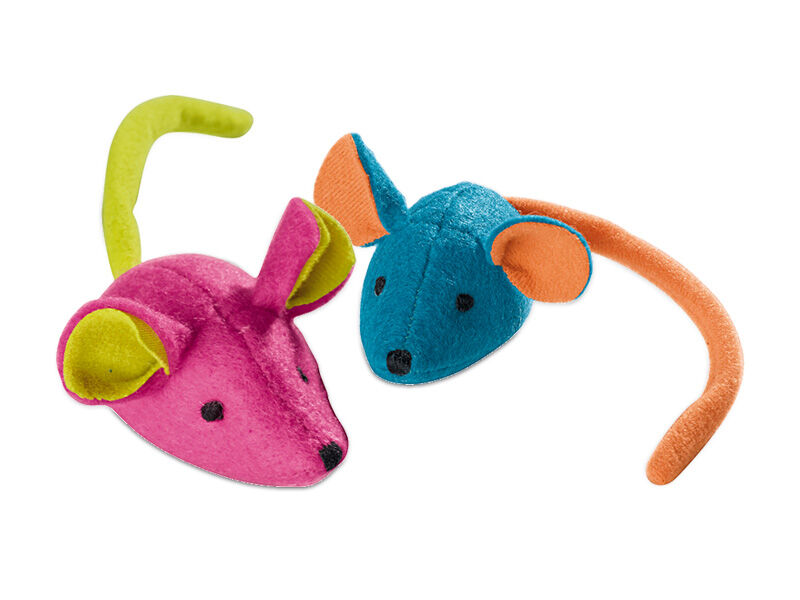 Souris colorées jouets pour chats