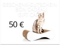Preview: cat-on gift voucher - value: 50,00 € | cat furniture, scratchers, scratch posts