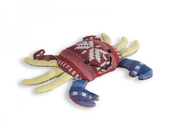 Katzenspielzeug Krabbe aus Baumwolle gefüllt mit Katzenminze
